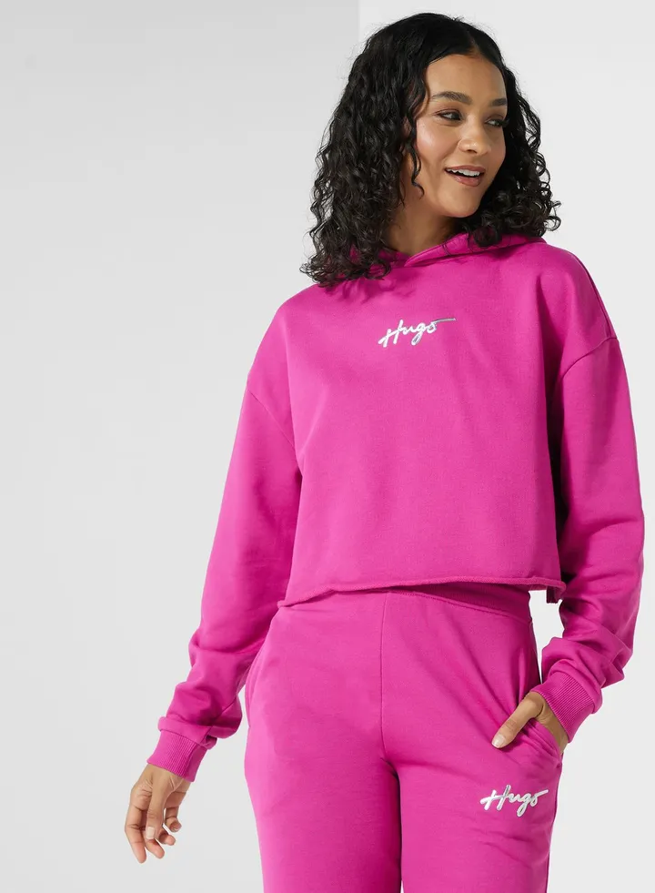 Logo Pocket Detail Hoodie