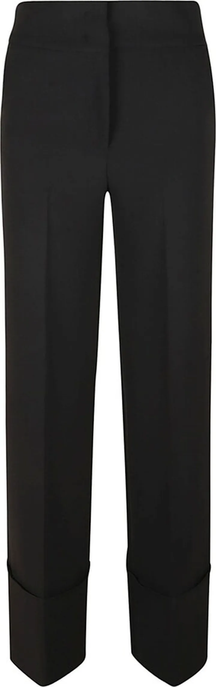 Metal Logo Plaque Straight Leg Plain Trousers Blugirl