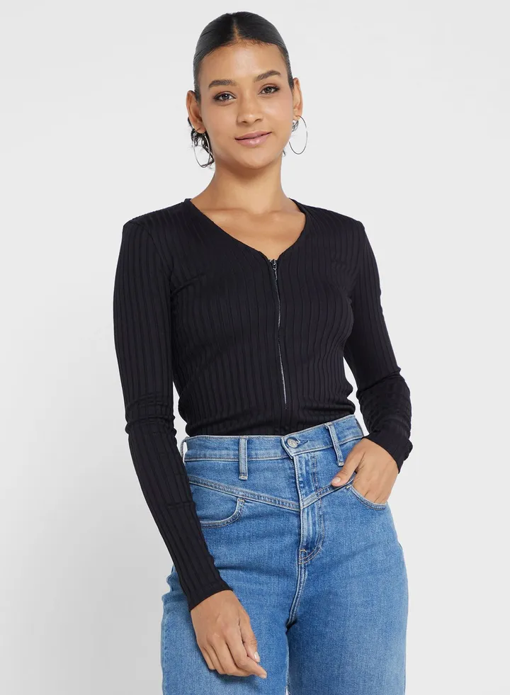V-Neck Knitted Cardigan