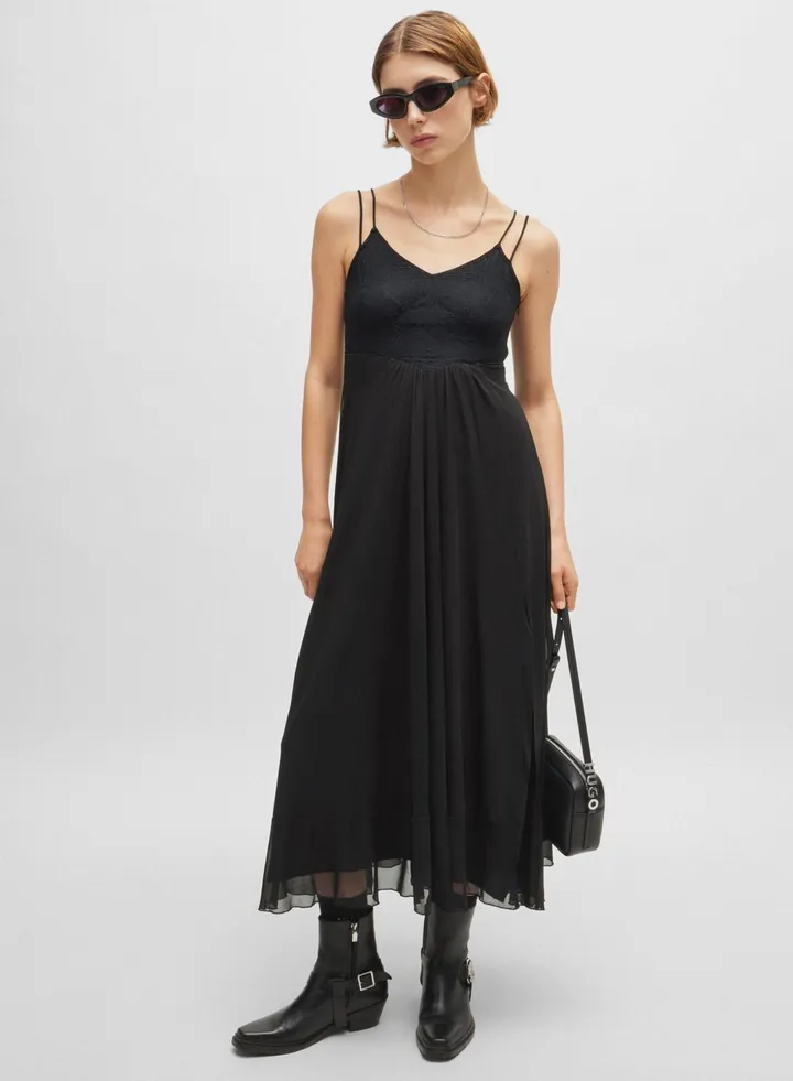 Strap Tiered Dress