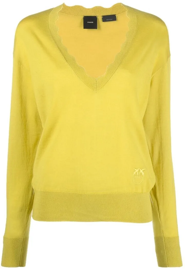 V-neck knit jumper