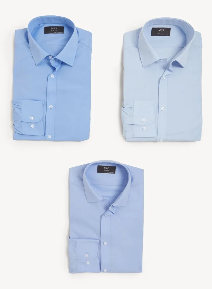 3 Pack Essential Slim Fit Shirt