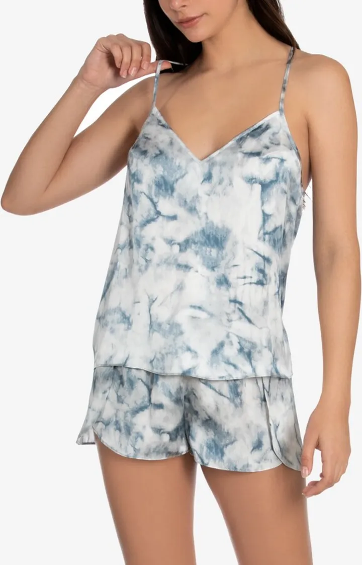 Women's Bali Tie Dye Chiffon Cami-Tap Set
