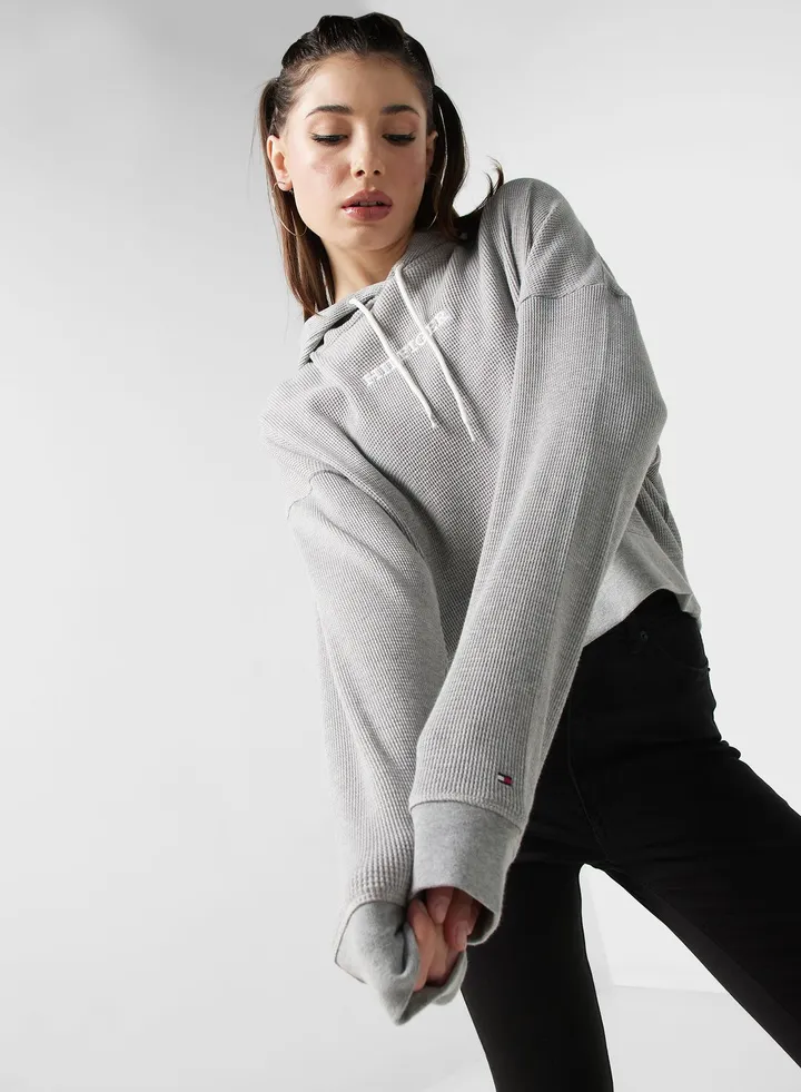 Logo Knitted Hoodie