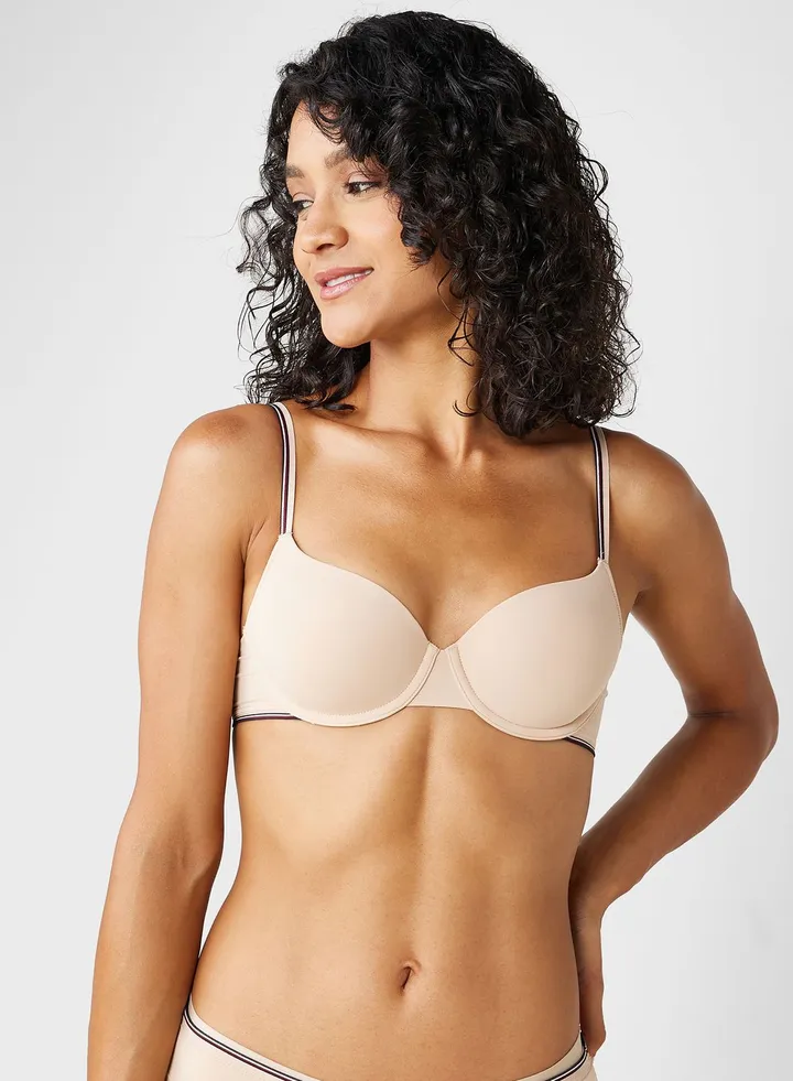 Strappy Plunge Neck Bra