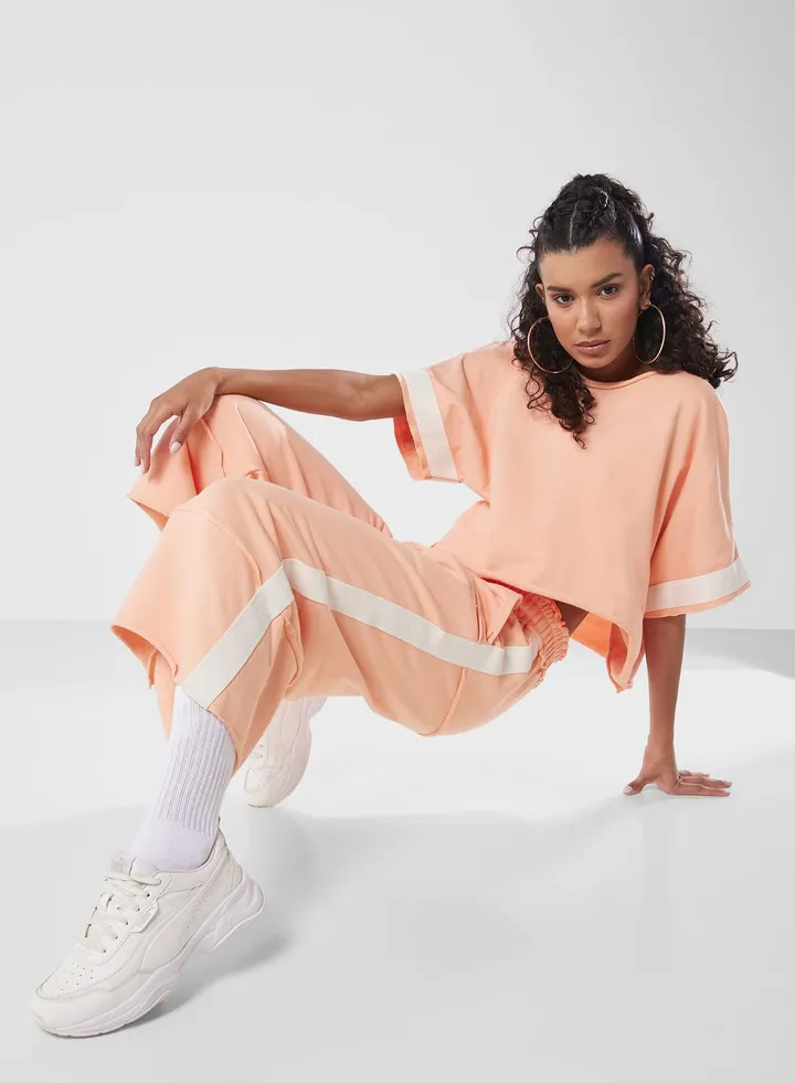 Courtney Raw Edge Culotte Pants