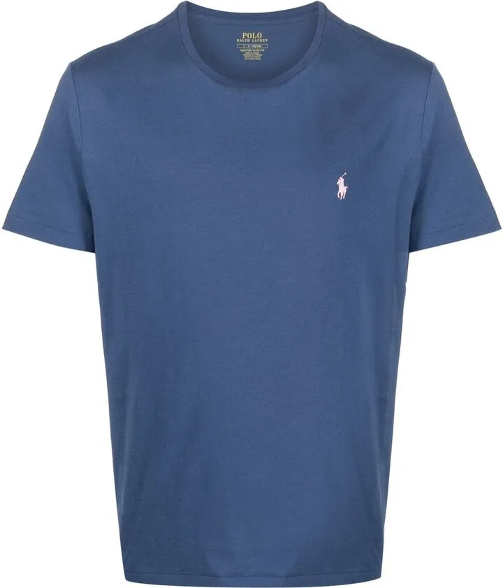 embroidered-logo T-shirt