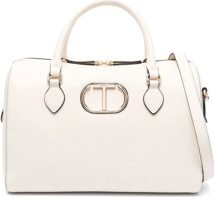 Logo-Plaque Bowler Bag