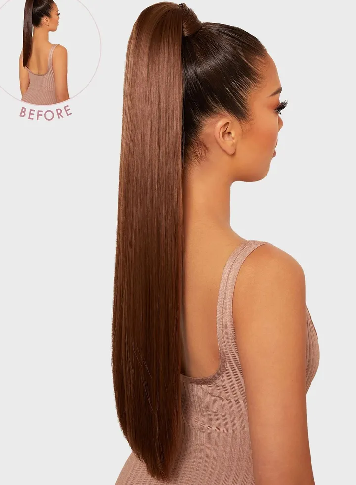 Grande 26inch Straight Wraparound Pony - Chestnut