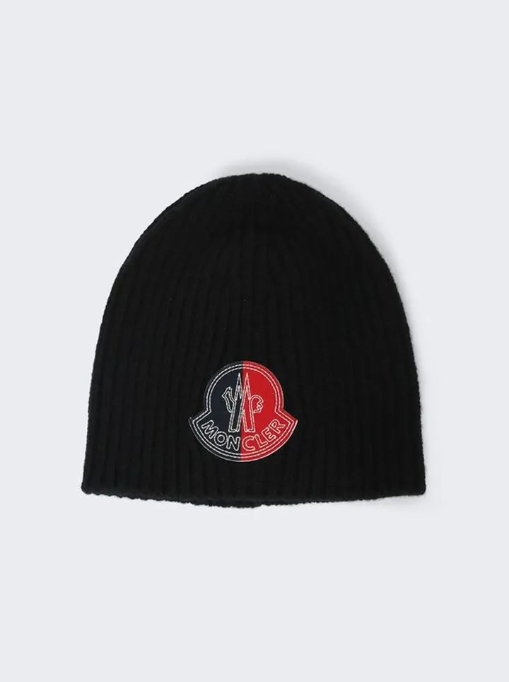 2 Moncler 1952 Logo Bucket Hat Black