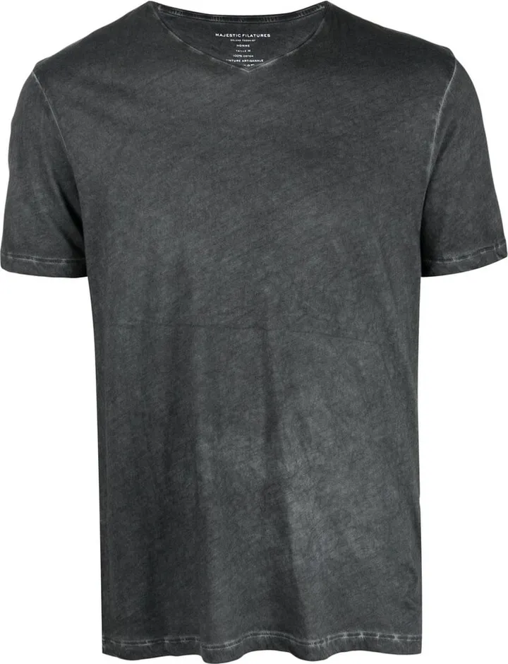 distressed V-neck T-shirt