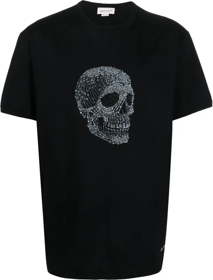 skull-print cotton T-shirt