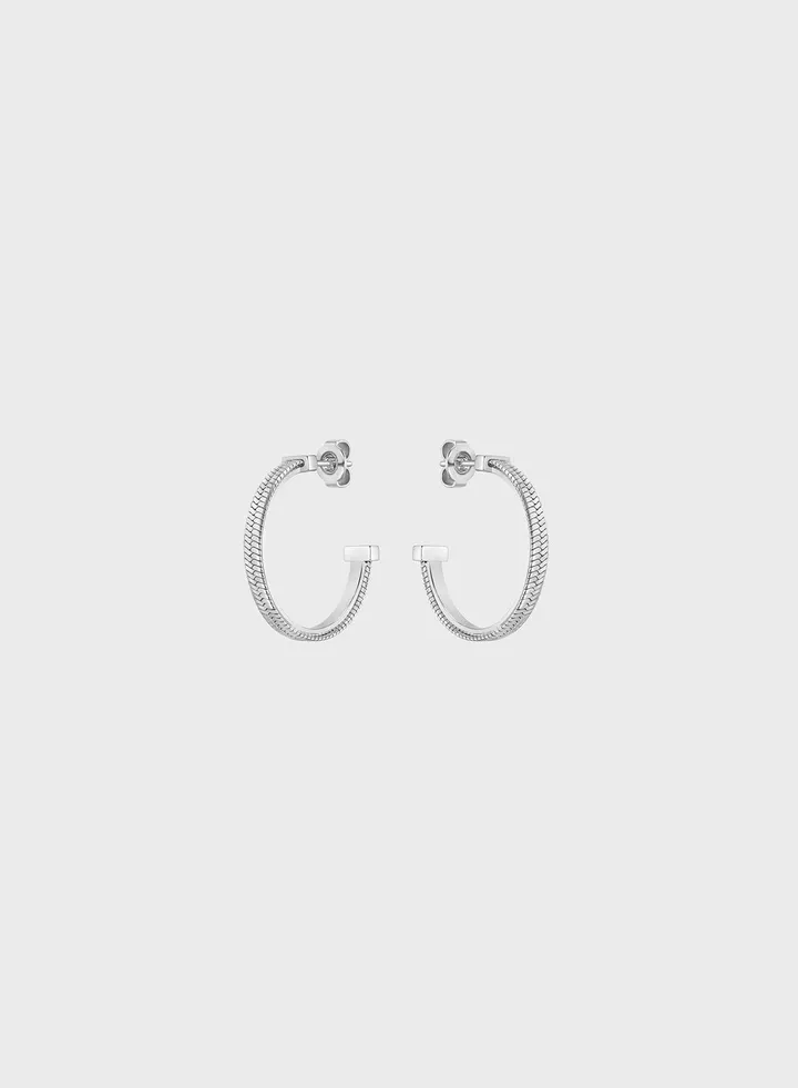 Stainless Steel Huggies Earrings