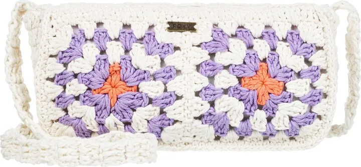 Fresh Iris Crochet Crossbody Bag