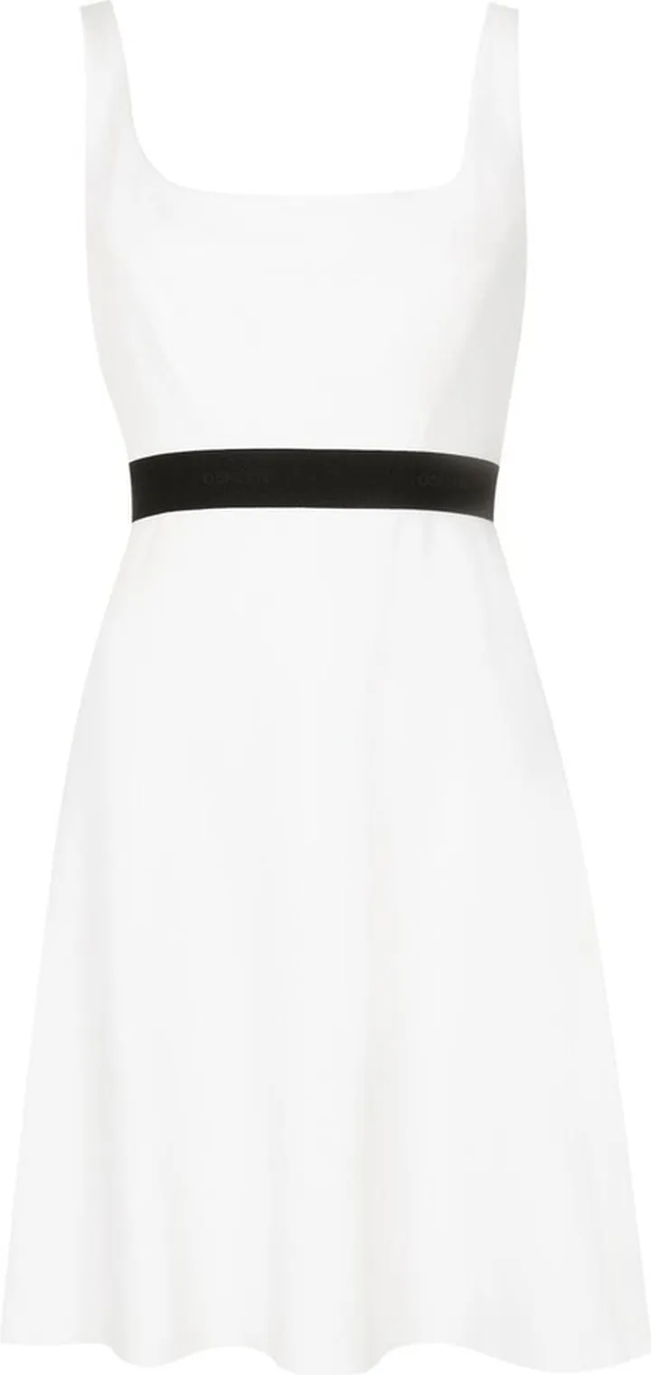 Contrast-Stripe Mini Dress