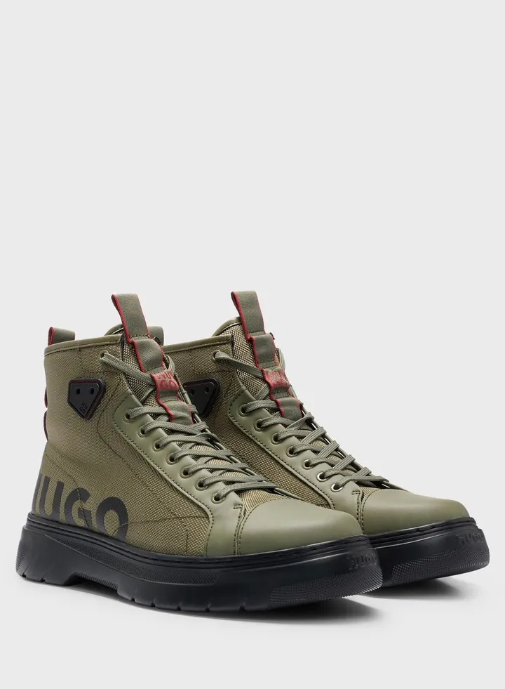 Logo High Top Sneakers