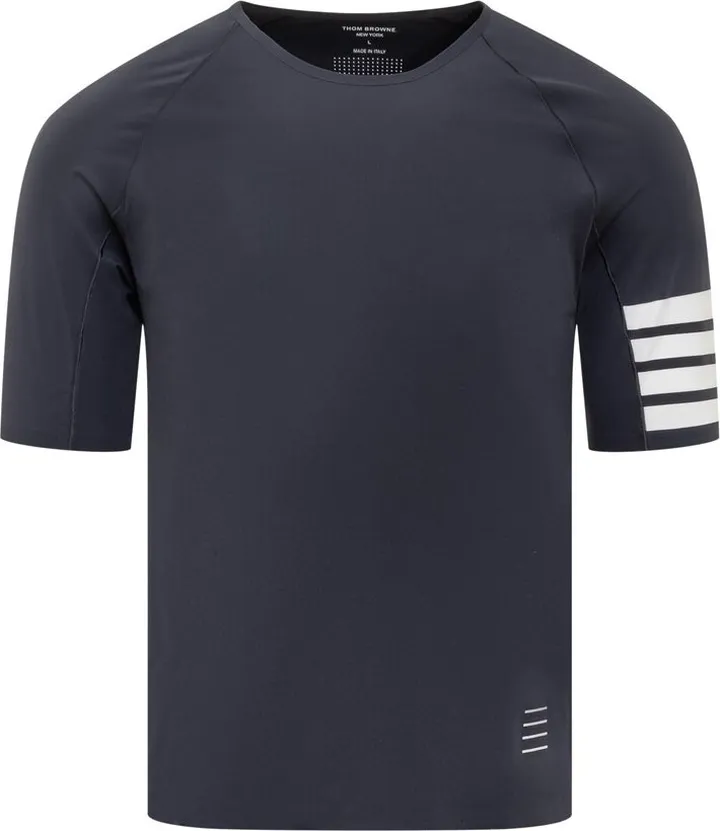 Thom Browne 4-Bar Striped Crewneck T-Shirt
