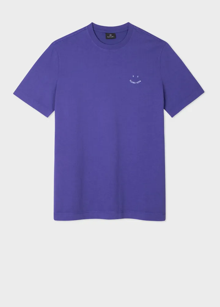 Purple 'Happy' T-Shirt