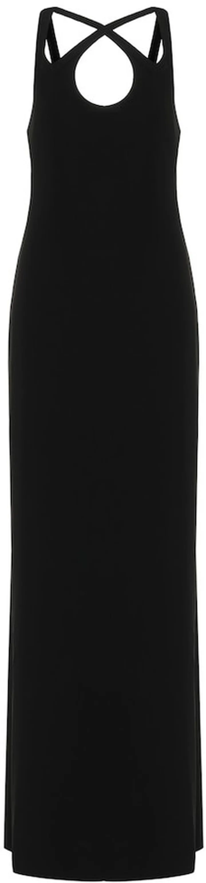 Crepe-jersey gown