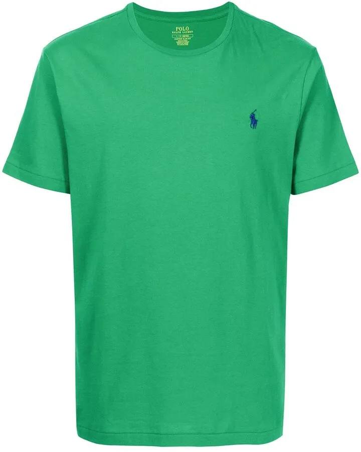 logo-embroidered T-shirt