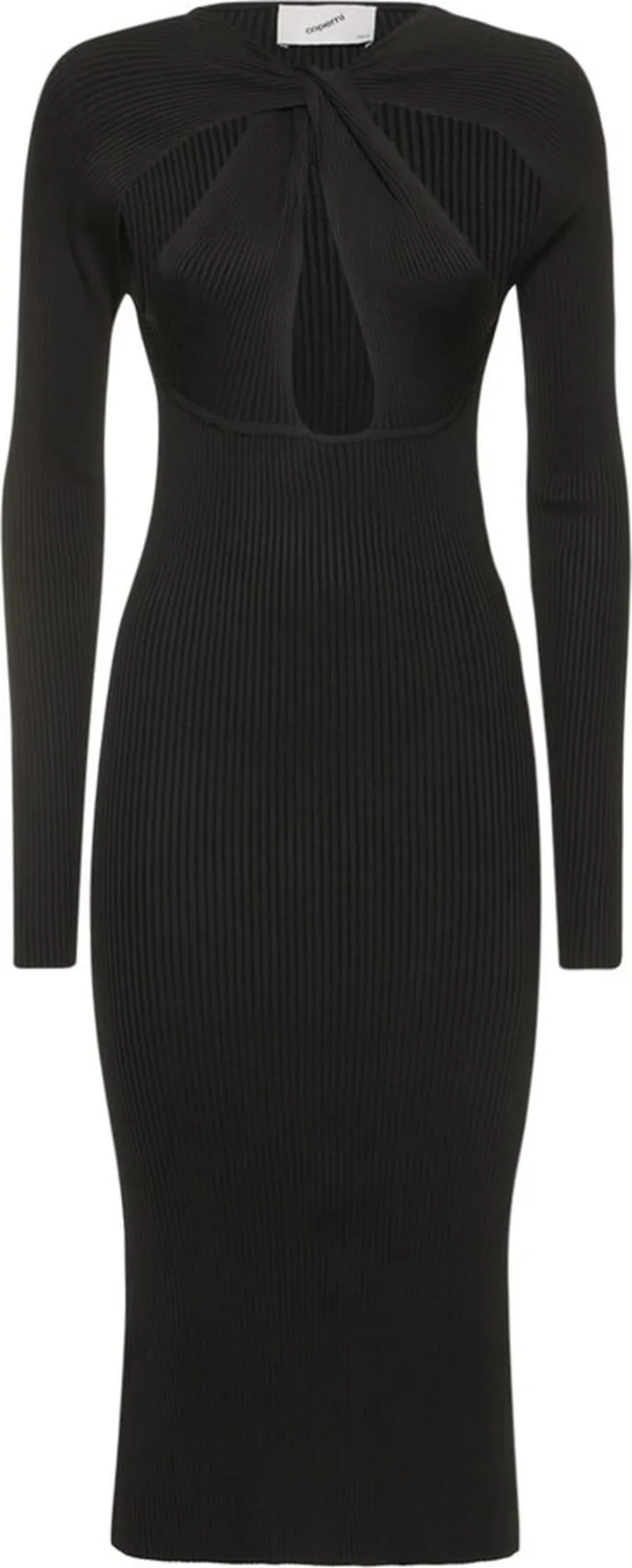 Twisted cut out knit top