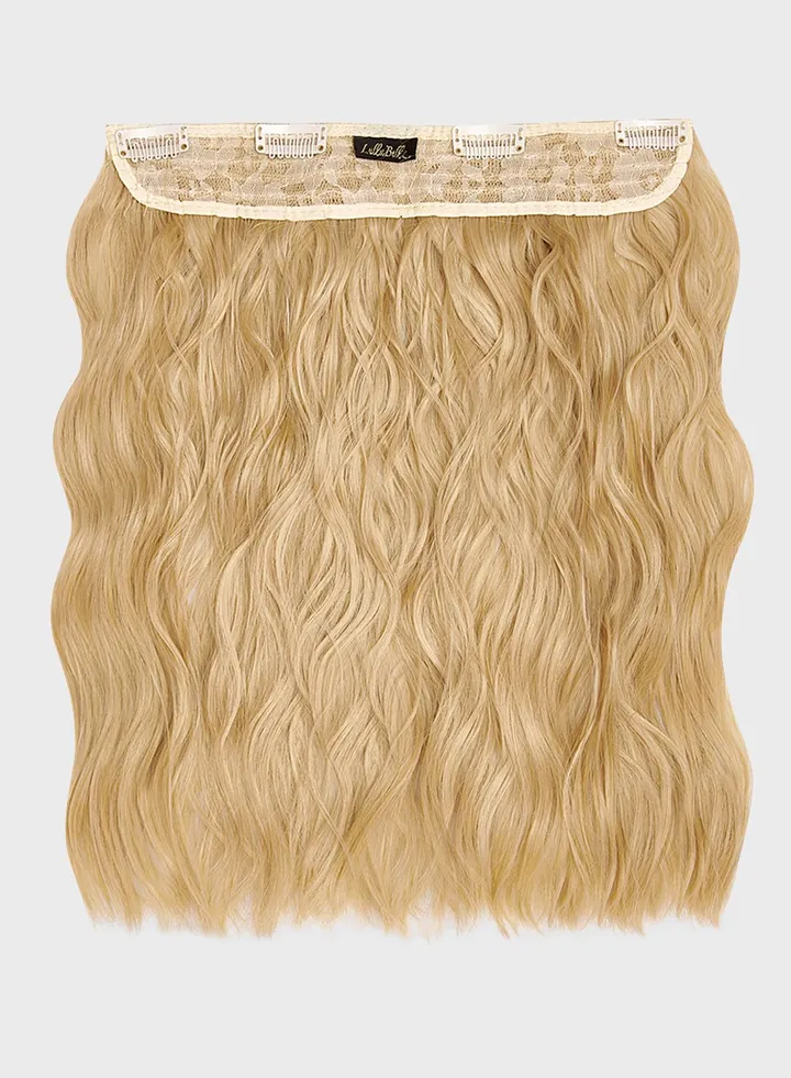 Thick 14" 1 Piece Textured Wave Clip In Hair Extensions -611/Kb88 Golden Blonde