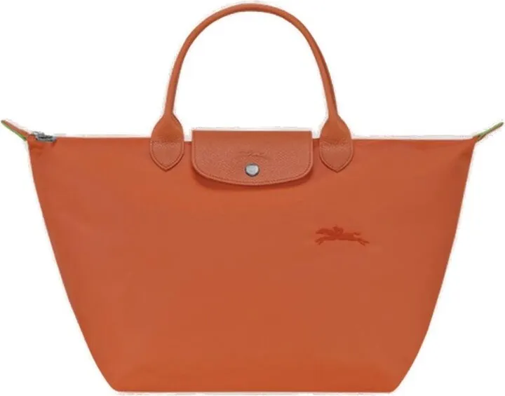 Longchamp Le Pliage Logo Embroidered Tote Bag