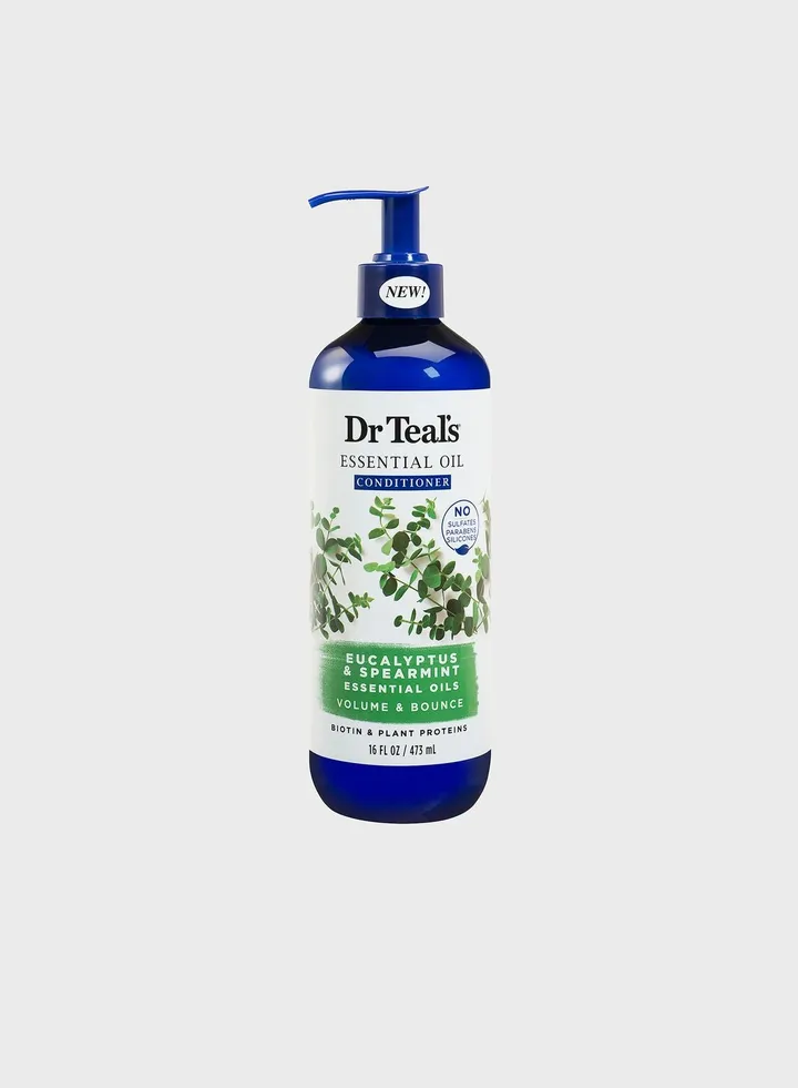 Dr Teal'S Volume & Bounce Essential Oil Conditioner Eucalyptus & Spearmint 473Ml