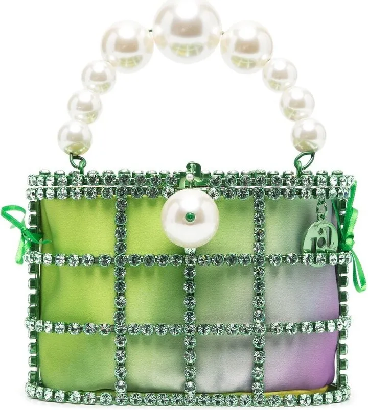 Holli crystal-embellished tote bag