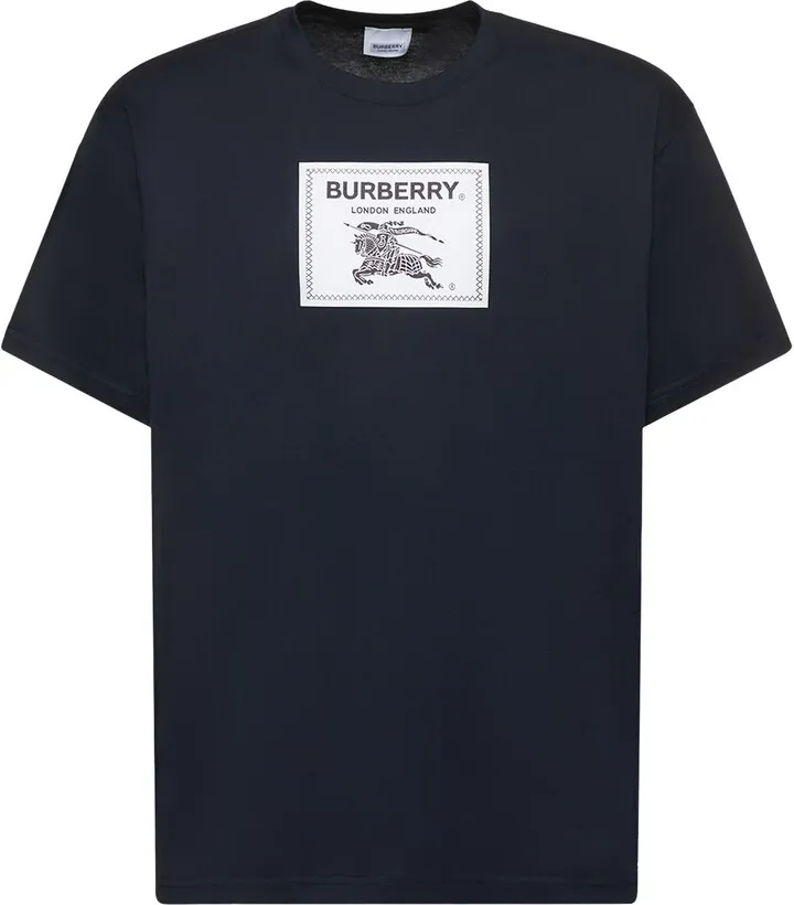 Burberry label cotton t-shirt