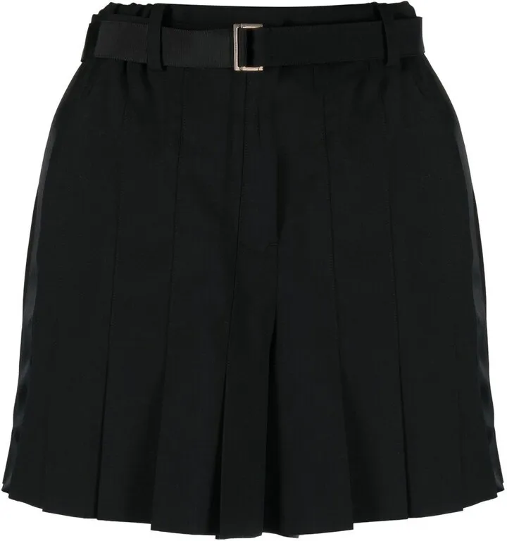 High Waist Pleated Shorts