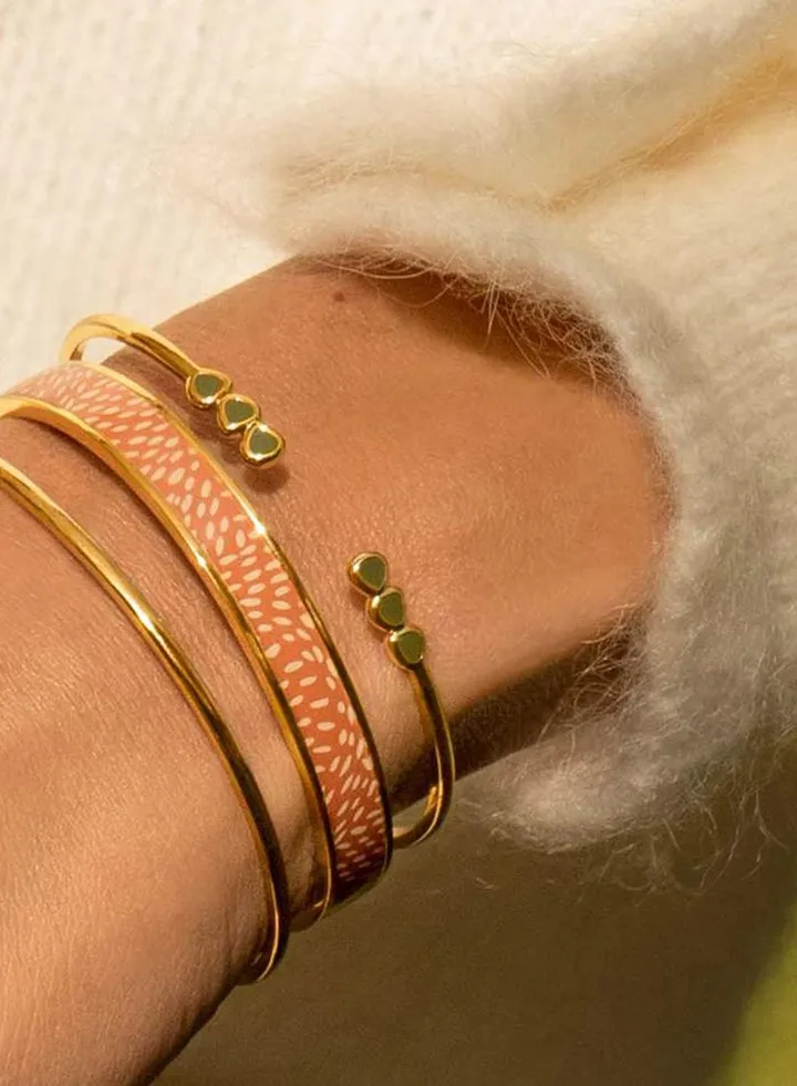 Enamel Adjustable Thin Cuff
