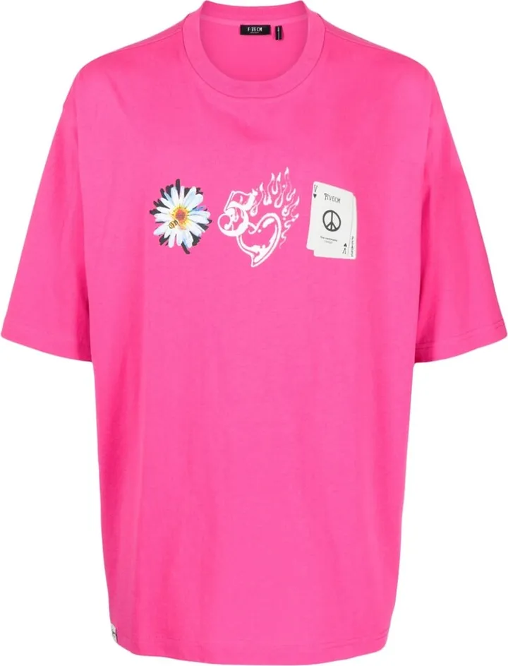 graphic-print cotton T-shirt