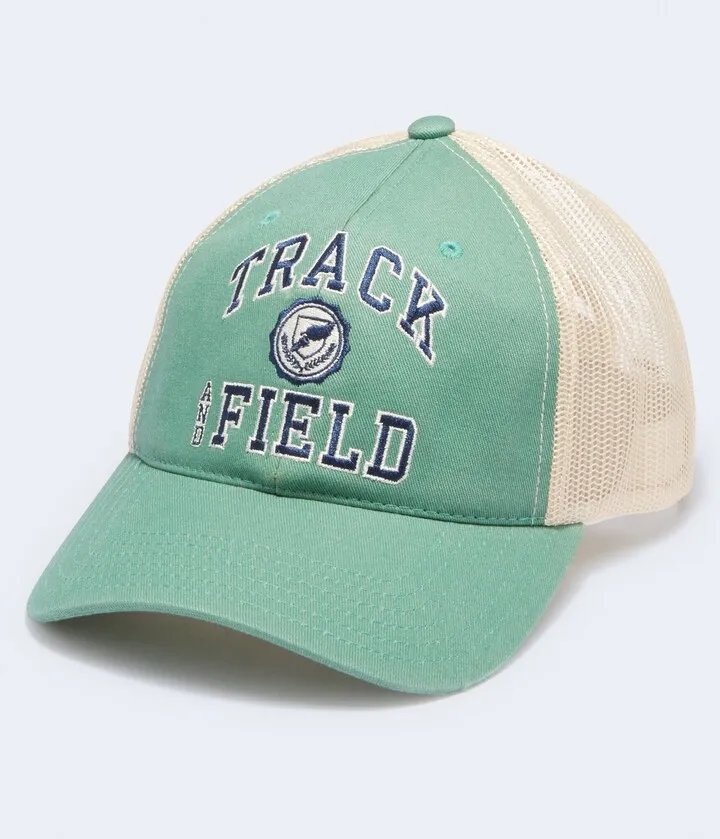 Aeropostale Men's Track And Field Adjustable Trucker Hat