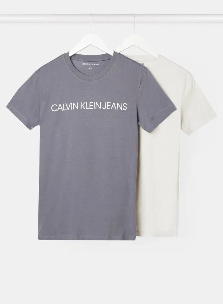 Logo Print T-Shirt (Pack Of 2