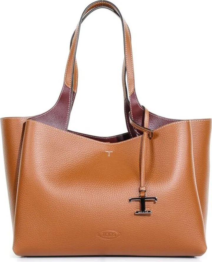 Tod's Logo Plaque Medium Tote Bag