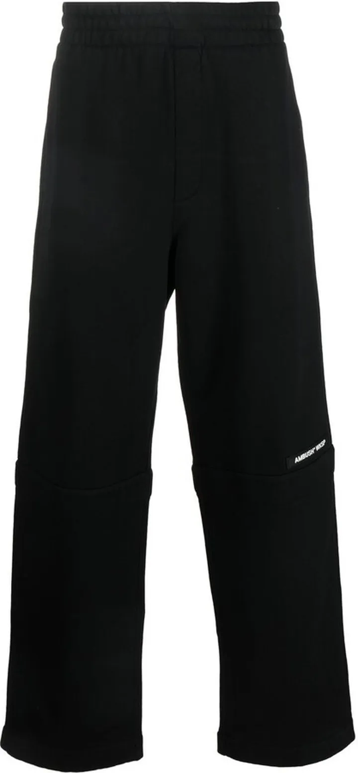 Panelled Straight-Leg Trousers