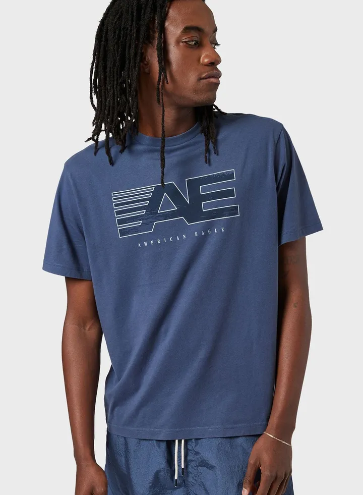 Graphic Crew Neck T-Shirt