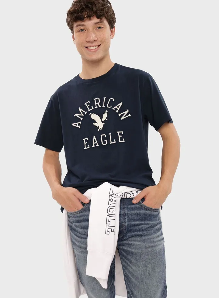 Logo Graphic Crew Neck T-Shirt