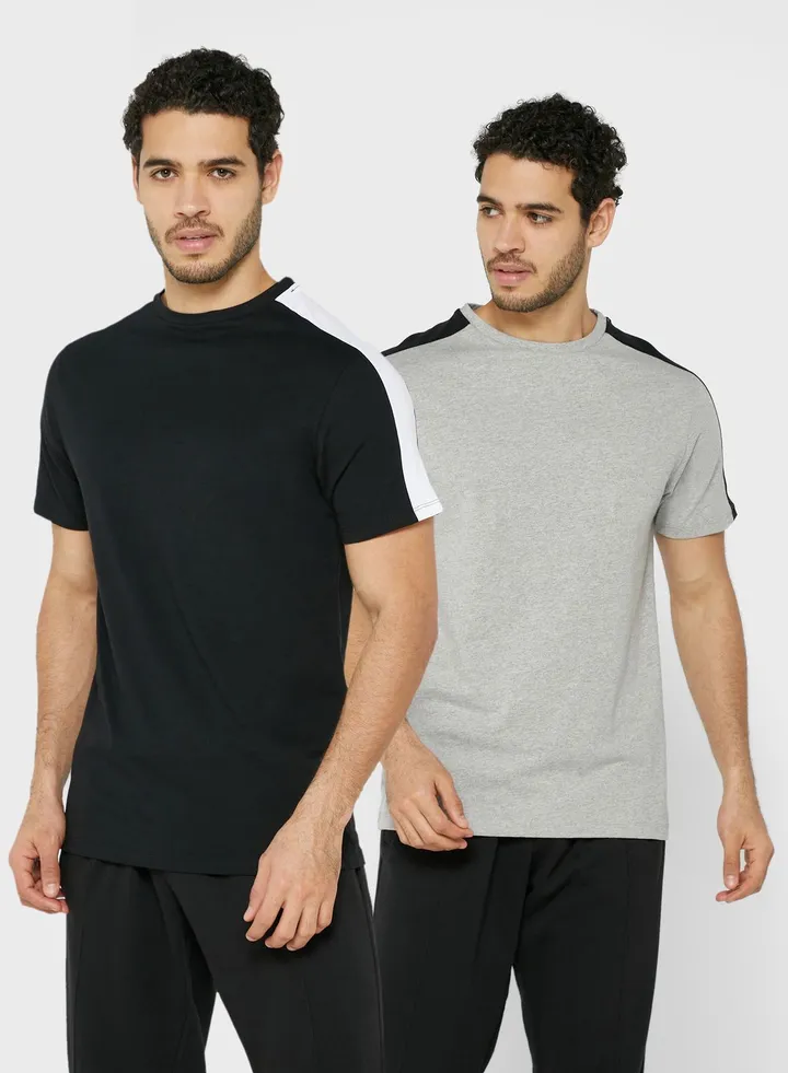 2 Pack Paneled T-Shirts