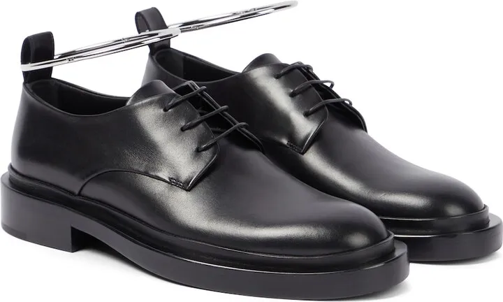 Anklet leather Derby shoes