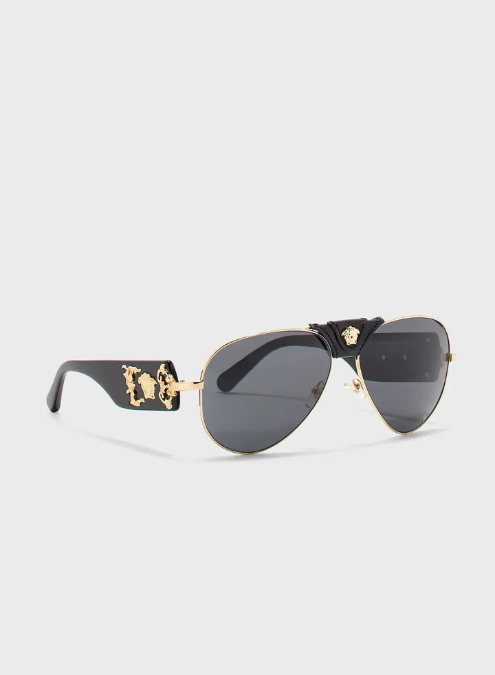 0Ve2150Q Aviator Sunglasses