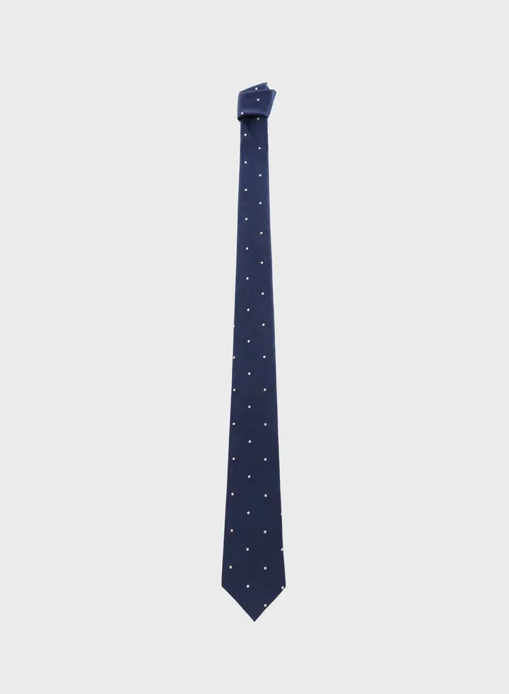 Micro Polka Dots Structure Tie