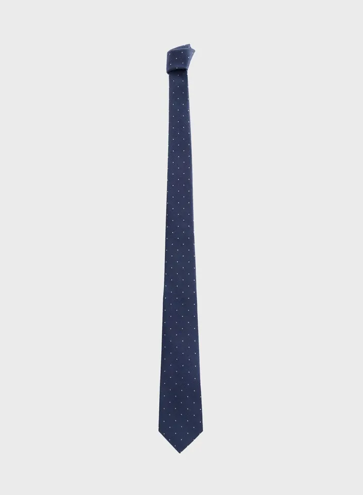 Micro Polka Dots Structure Tie