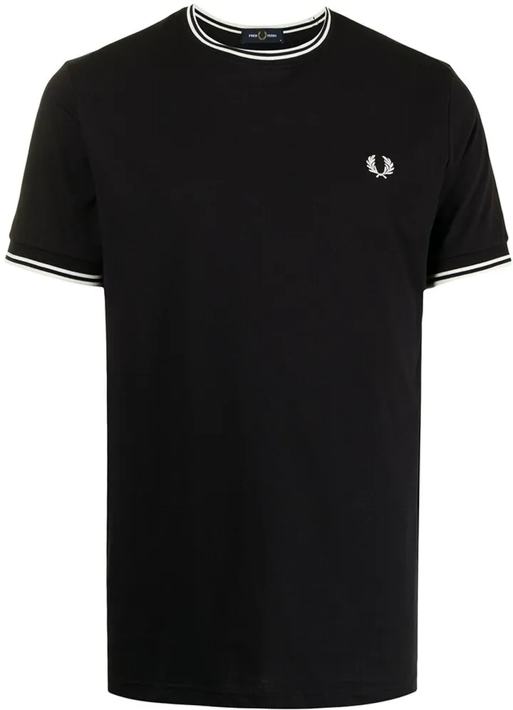 logo-embroidered cotton T-shirt