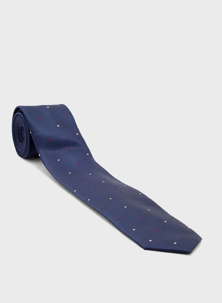 Micro Polka Dots Structure Tie
