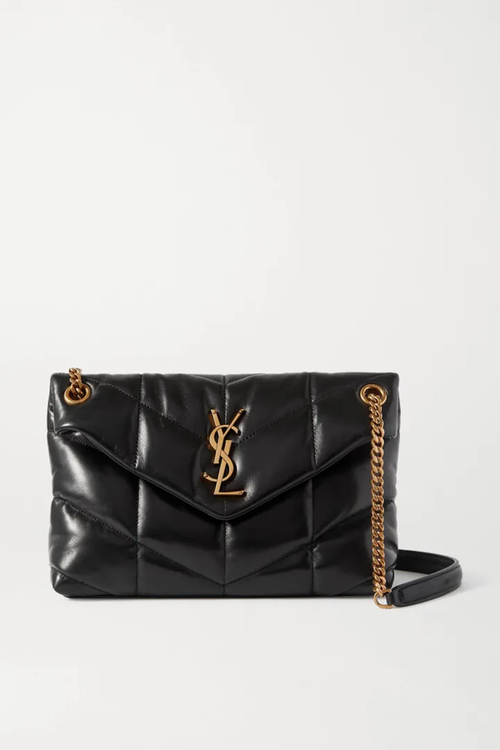 SAINT LAURENT - Loulou Puffer Small Quilted Leather Shoulder Bag - Black