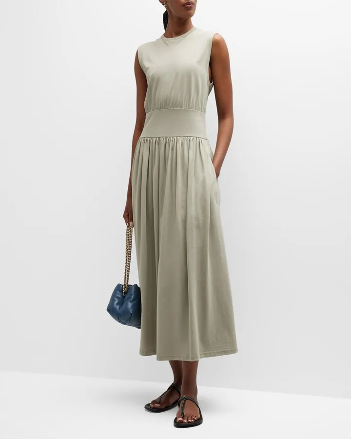 Sleeveless Cotton Tee Dress