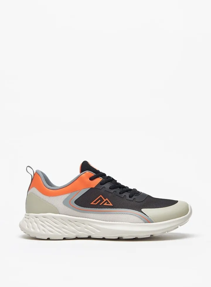 Men's Textured Lace-Up Sports Shoes