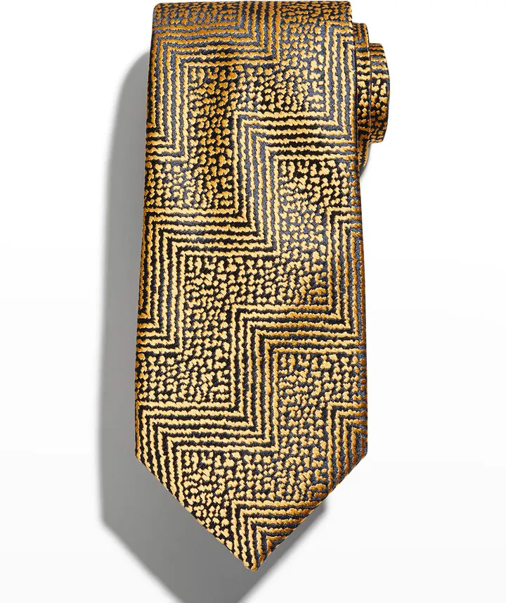 Men's Silk Zig-Zag Tie